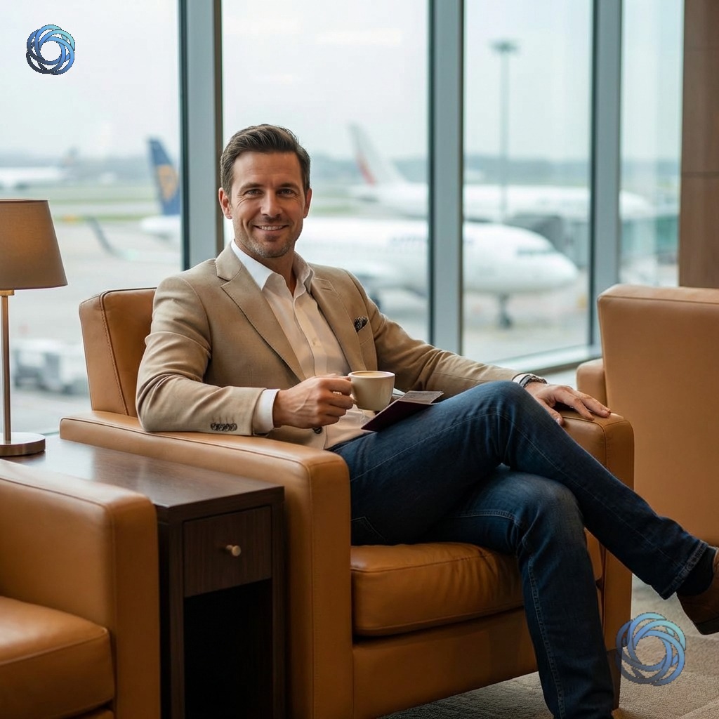 مسافر VIP في المطار | VIP Airport Lounge Traveler
