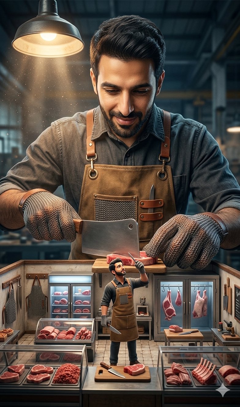 مشهد سينمائي عملاق ومصغّر حسب المهنة | Giant & Miniature Job Scene