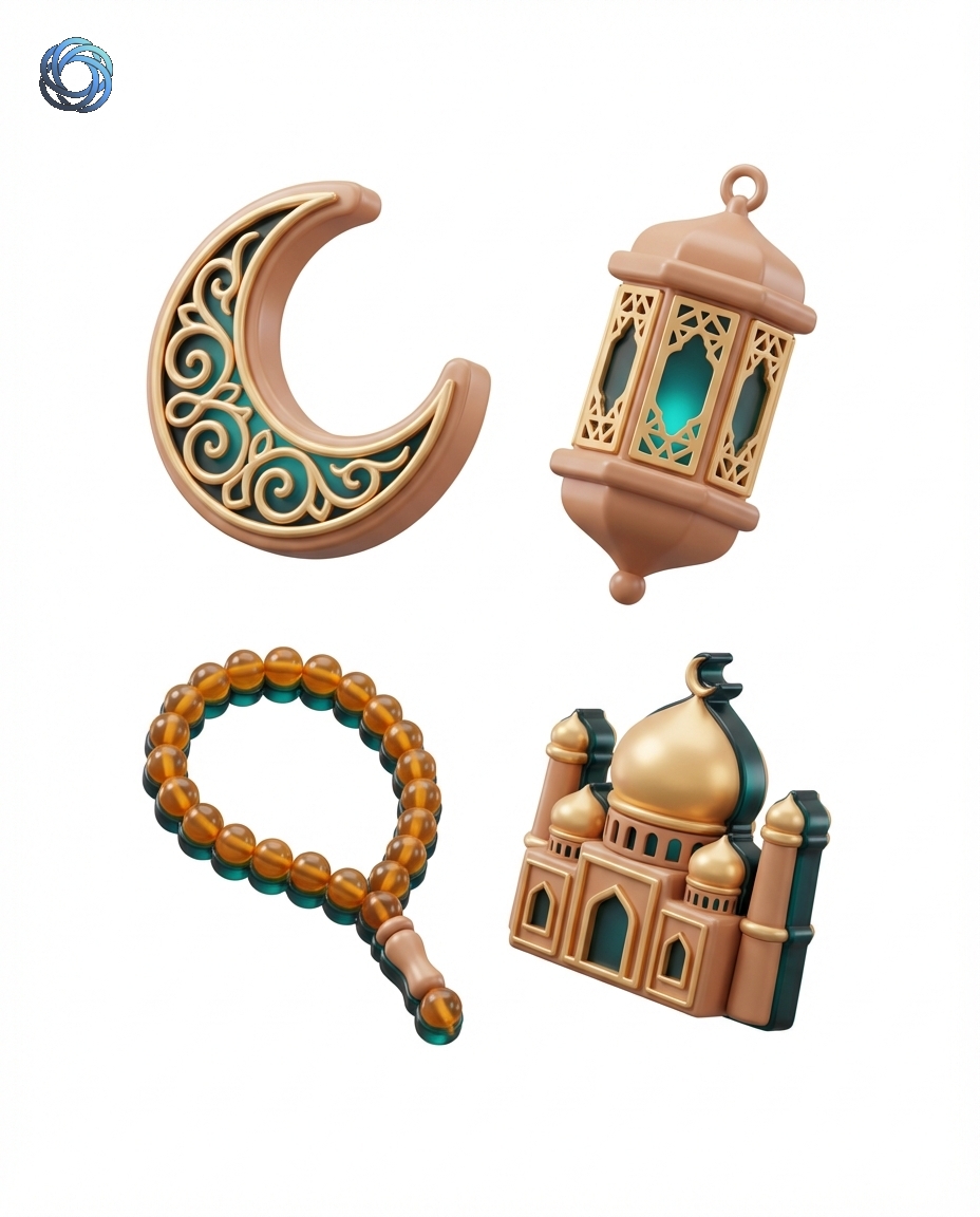أيقونات إسلامية ثلاثية الأبعاد | 3D Islamic Icons