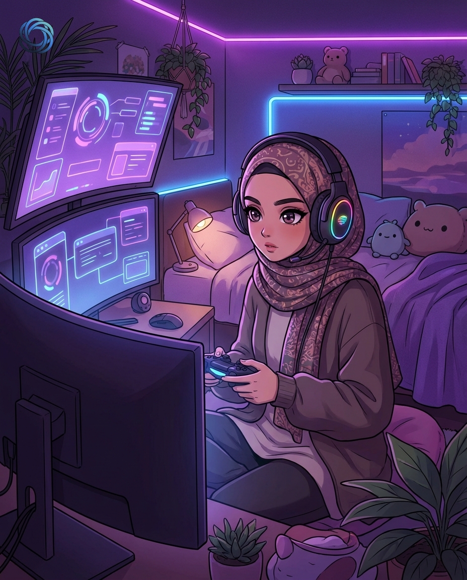 الجيمر العربية (أنمي) | Arab Gamer Girl