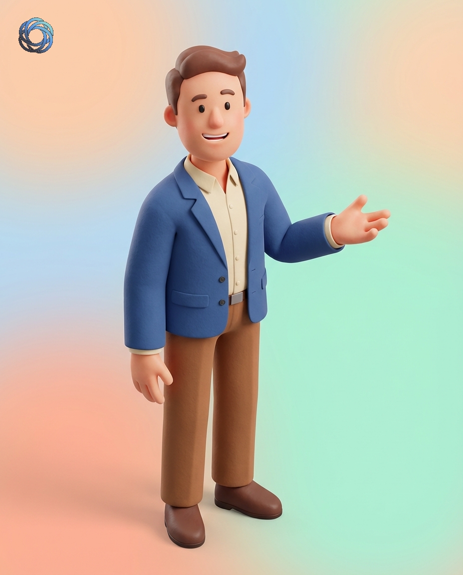 أفاتار بزنس ثلاثي الأبعاد | 3D Business Avatar (Male)