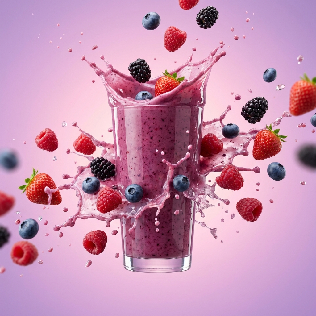 انفجار سموذي التوت | Berry Smoothie Explosion