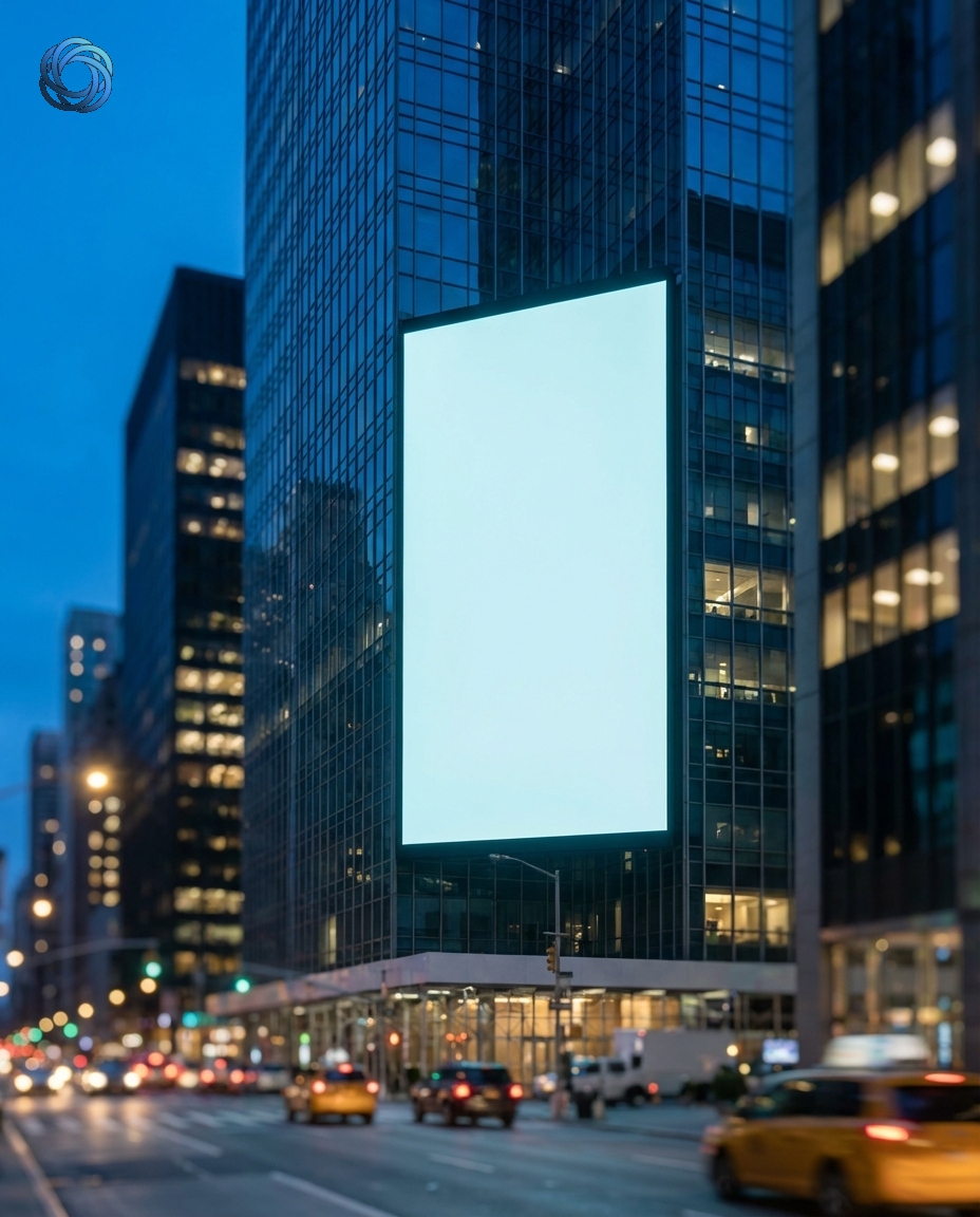 لوحة إعلانية حضرية | Urban Billboard Mockup