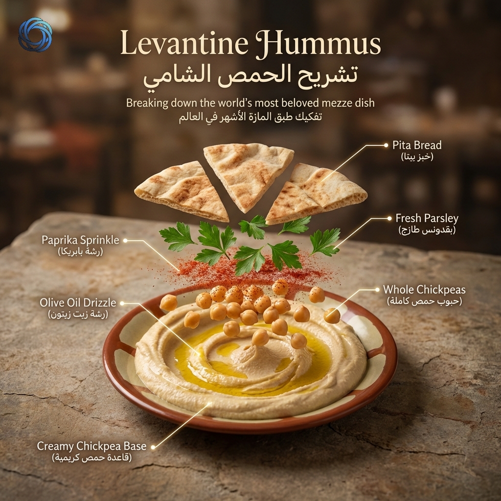 تشريح الحمص الشامي | Levantine Hummus Exploded View