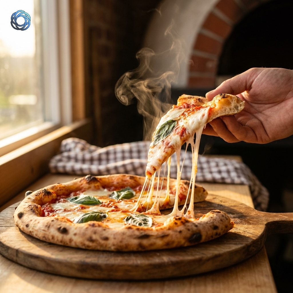 شريحة بيتزا مع سحب الجبن | Pizza Slice Pull