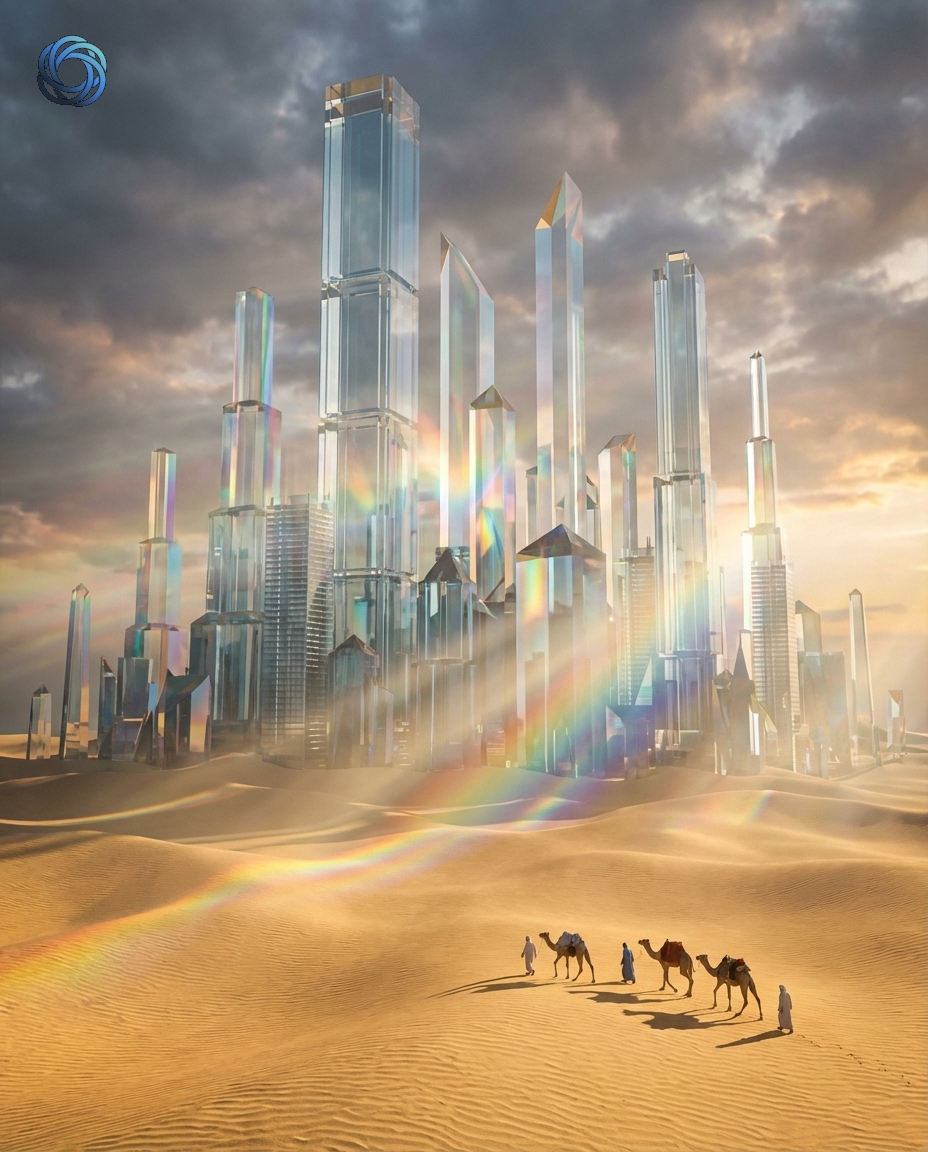 المدينة الزجاجية في الصحراء | Glass Desert City