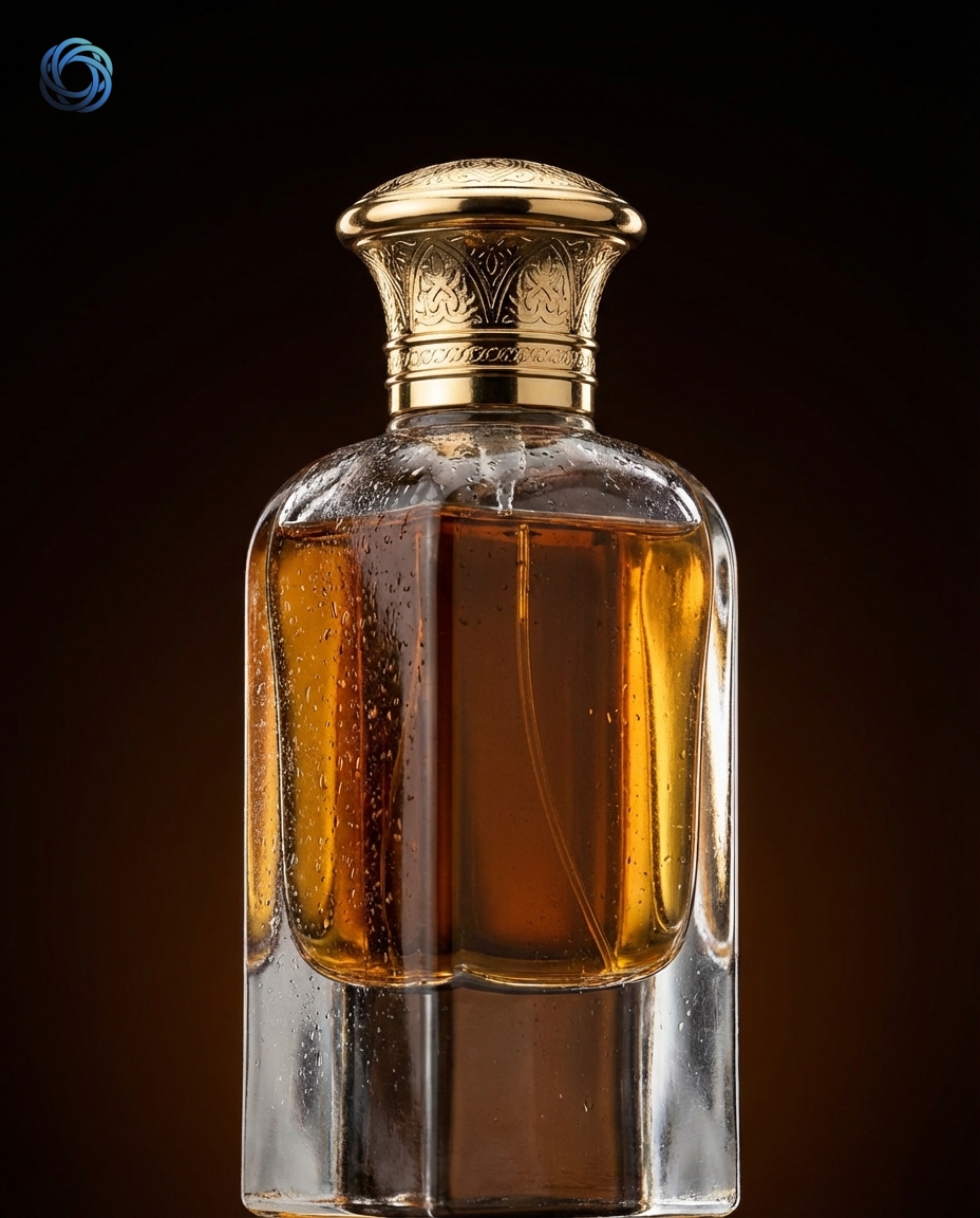 تصوير منتج: زجاجة عطر شرقي فاخر (بدون نص)