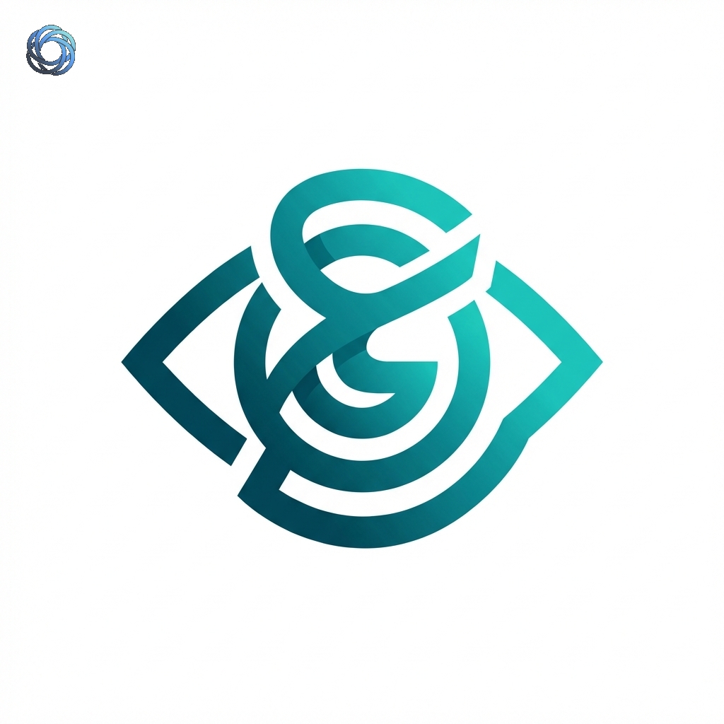 شعار حرف العين العصري | Arabic Letter Ain Modern Logo