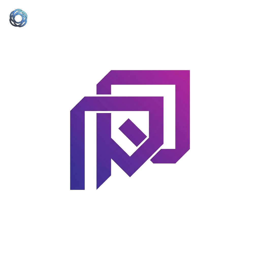 شعار حرف الميم بالخط الكوفي | Arabic Letter Meem Kufi Logo