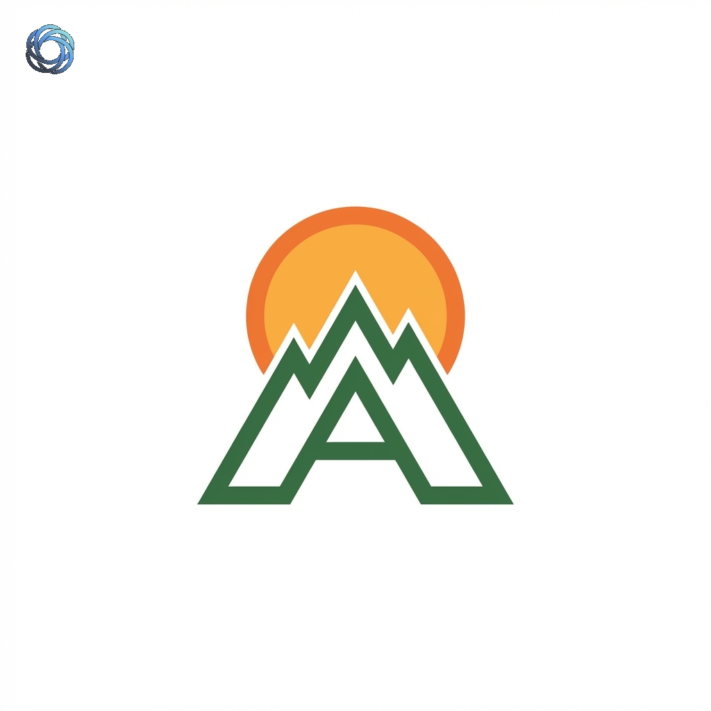 شعار جبل المغامرات | Mountain Adventure Logo
