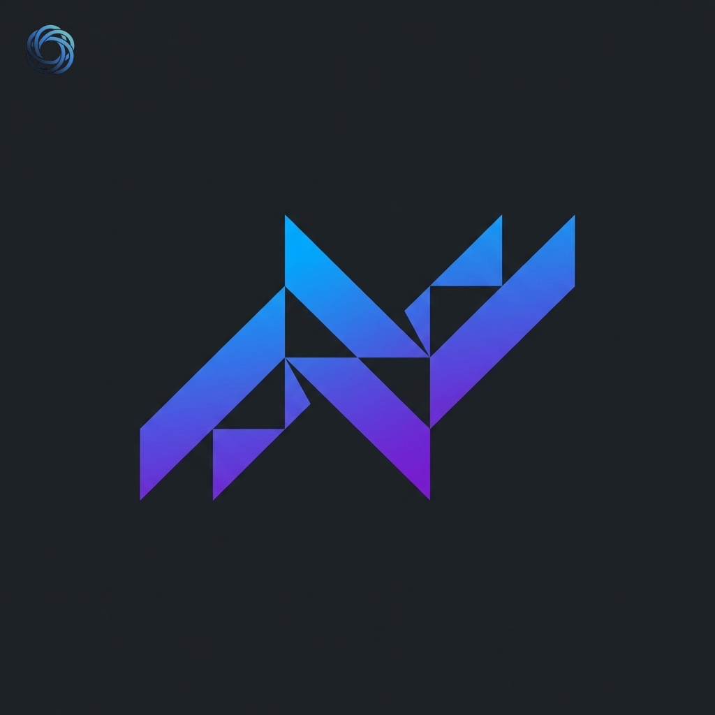 شعار تقني هندسي | Tech Nexus Geometric Logo