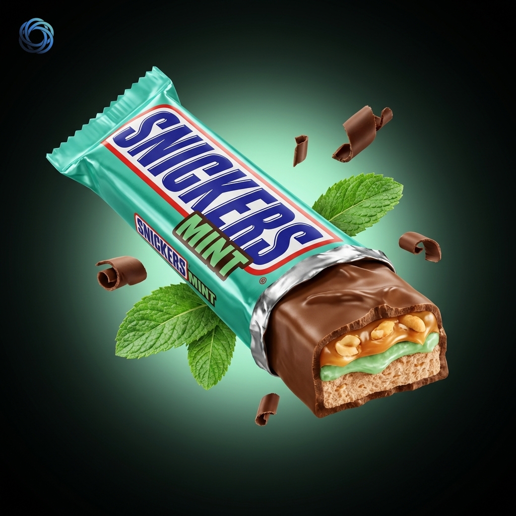 منتج سنيكرز بالنعناع | Snickers Mint Product Photography