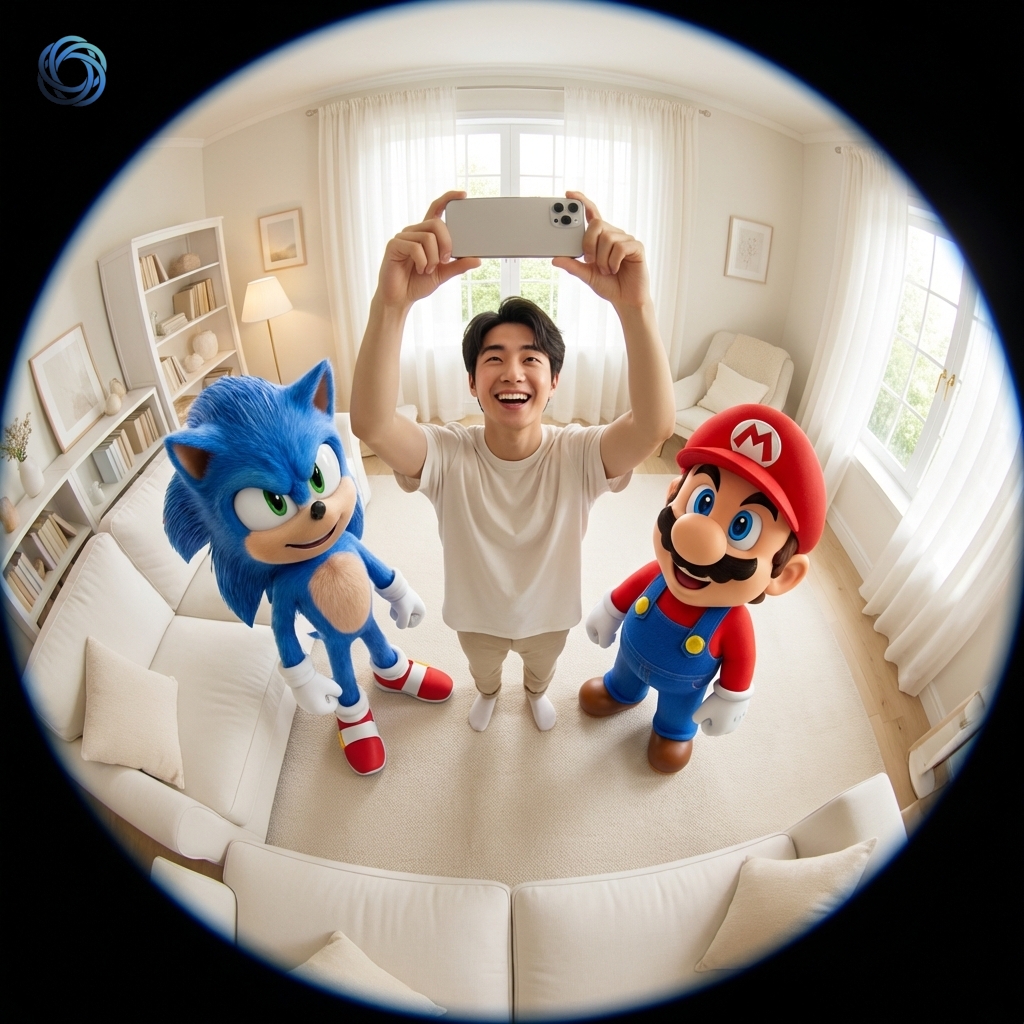 سيلفي مع سونيك وماريو | Selfie with Sonic and Mario