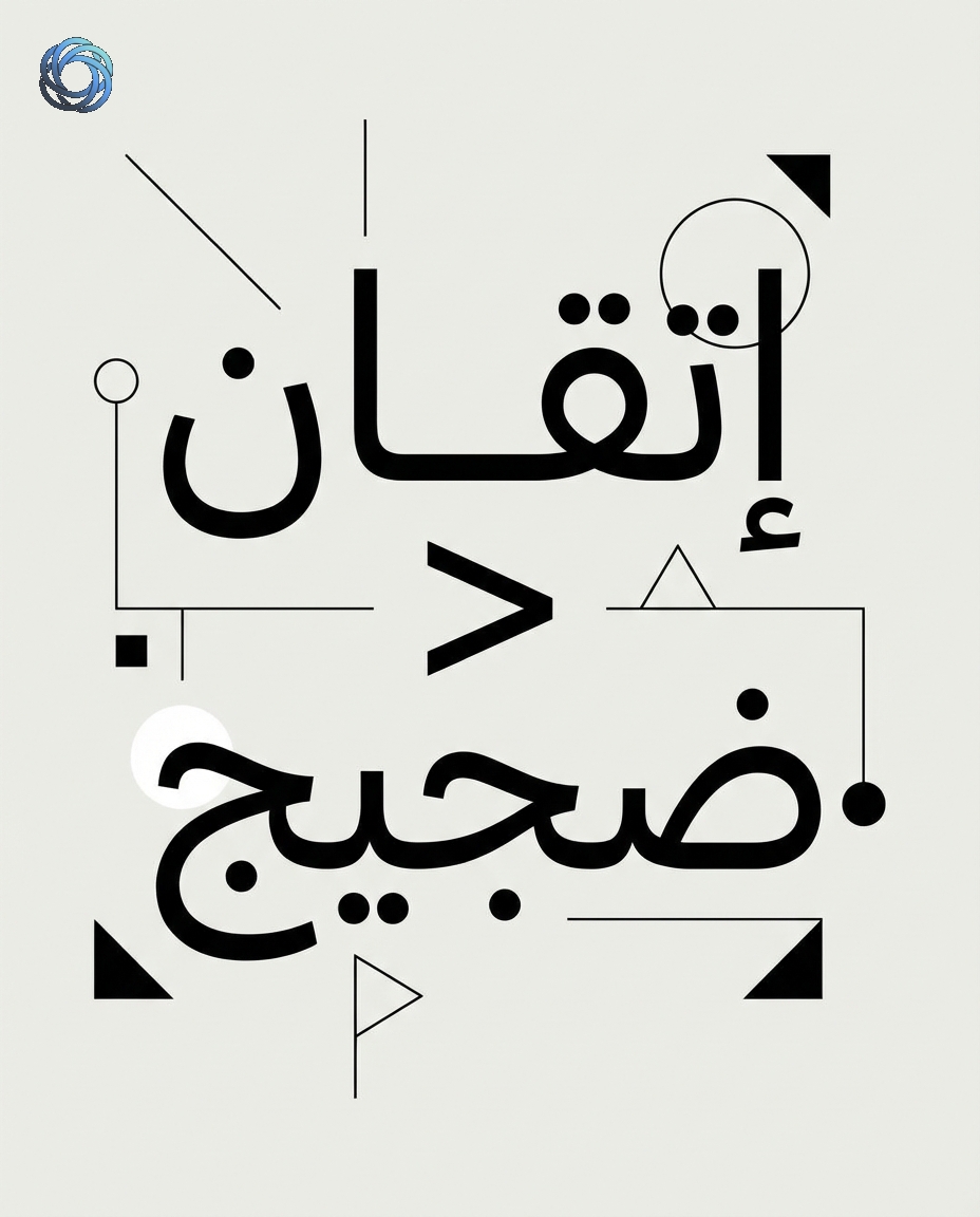 تصميم تيشرت: «إتقان > ضجيج» (طبعة جاهزة)